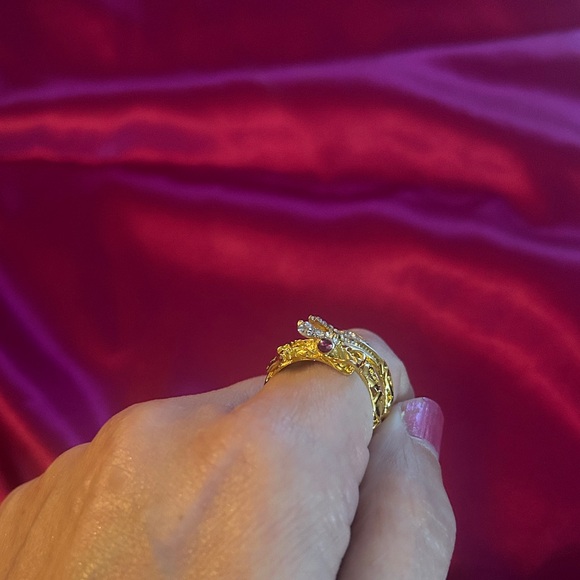 Size 9 Double Banded Dragon Ring - Picture 6 of 7